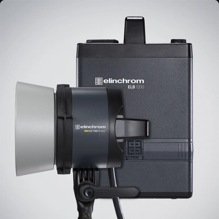 Elinchrom ELB 1200 Set mit 2 HI-Sync-Köpfen, Akku und Dock